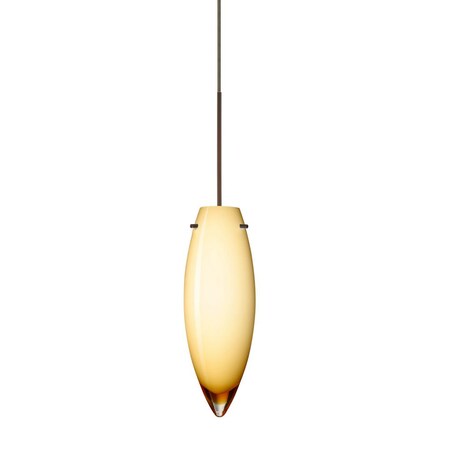 Besa Lighting Besa Pendant Juliette Bronze Vanilla Glossy 1x5W LED 1XT-4096VG-LED-BR